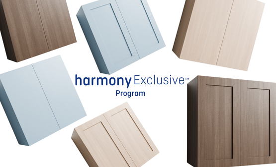 harmony exclusive home page graphic